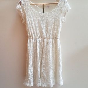 Womens White Lace Dress
